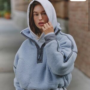 FP Movement by Free People Gray Teddy Jacket